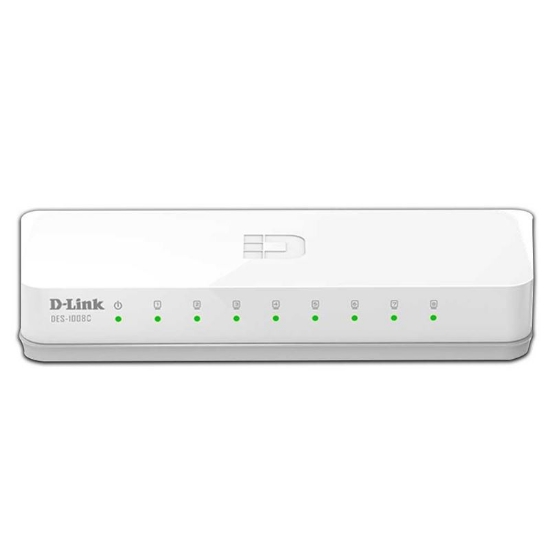 Imagem de SWITCH D-LINK 8 PORTAS FAST-ETHERNET 10/100  - DES-1008C