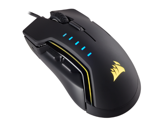 Imagem de MOUSE CORSAIR GAMING GLAIVE LED RGB 16000 DPI - PRETO - CH-9302011-NA