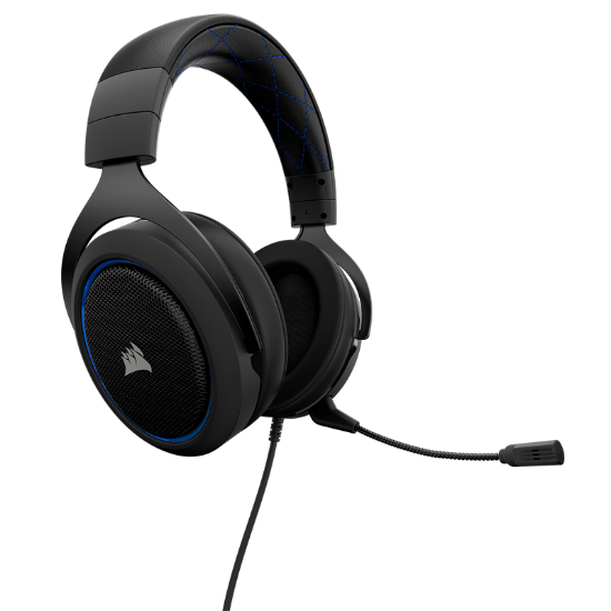 Imagem de FONE HEADSET CORSAIR GAMING HS50 STÉREO AZUL - CA-9011172-NA