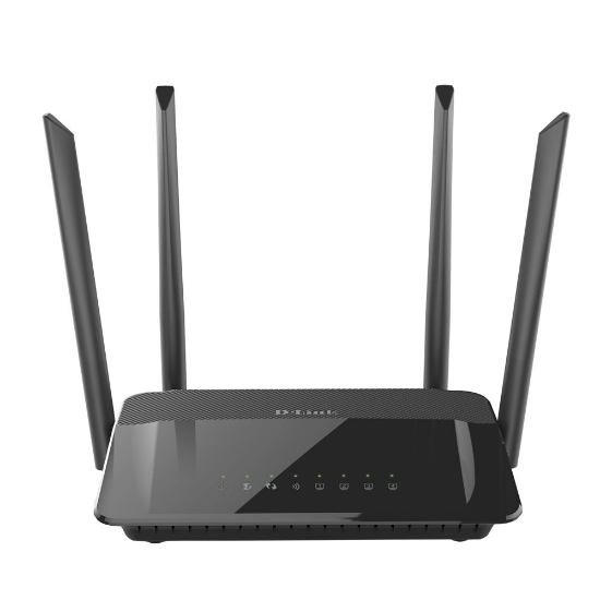 Imagem de ROTEADOR D-LINK WIRELESS AC 1200BPS 4 ANTENAS 4 PORTAS 10/100 1WAN 802.11 AC - DIR-815
