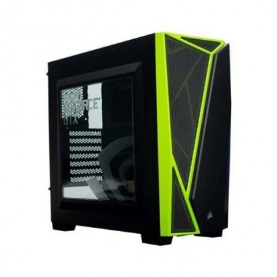 Imagem de GABINETE CORSAIR CARBIDE SPEC-04 NVIDIA - PRETO E VERDE - LATERAL ACRÍLICO / MID-TOWER - SEM FONTE - CC-9011119-NV1