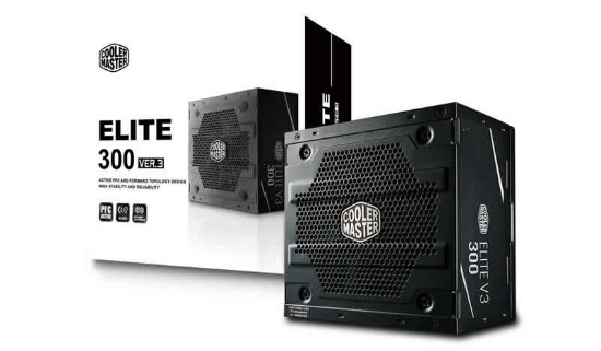 Imagem de FONTE COOLERMASTER ELITE V3 FULL RANGE 300W - SEM CABO - MPW-3001-ACAAN1-WO