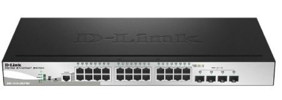 Imagem de SWITCH D-LINK GERENCIAVEL 24 PORTAS - 10/100/1000MBPS POE +  4 SLOTS SFP - DGS-1510-28LP/ME