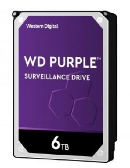 Imagem de HD WD SATA 3,5` PURPLE SURVEILLANCE 6TB INTELLIPOWER 64MB CACHE SATA 6.0GB/S  - WD60PURZ I