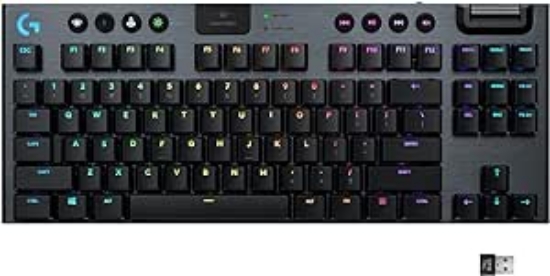 Imagem de TECLADO MECANICO GAMER SEM FIO LOGITECH G915 TKL LIGHTSPEED GL TACTILE-CARBON - LOGITECH - 920-009495 AMZ